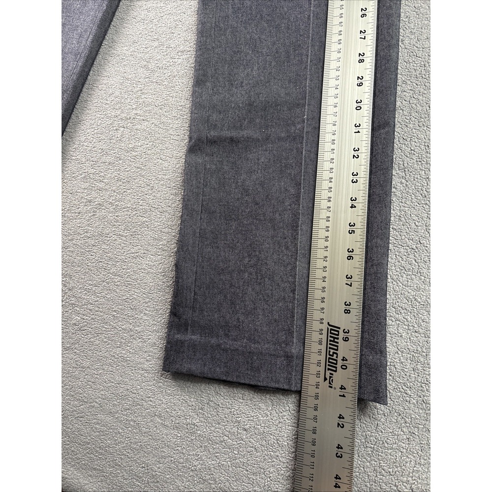 Liz Claiborne Pants Sz 6 Gray  Flat Front‎ Jackie Denim Hooks Zipper Pockets.New - Picture 8 of 16